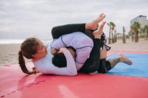 New student learning Brazilian Jiu-Jitsu techniques in Randolph, NJ
